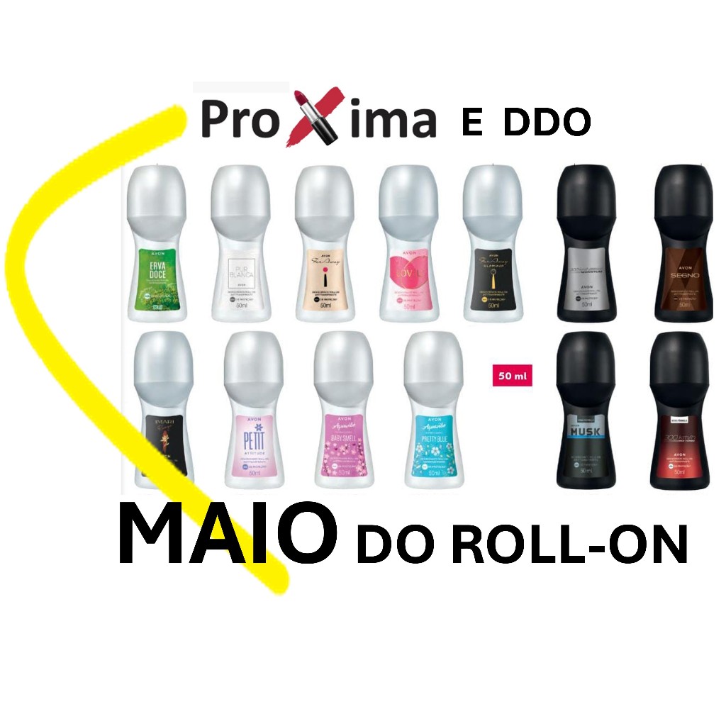 Kit 40 Roll Avon (Pode ser enviado com as novas embalagens)