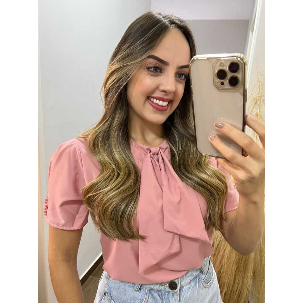 Blusa Feminina Moda Evangélica Social Executiva em Oferta na Shopee