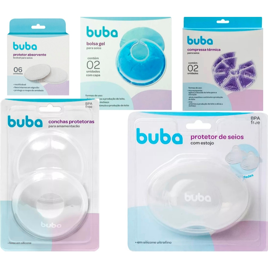 Protetor Absorvente Lavável Para Seios Kit 6 Unidades Buba em Oferta na Shopee