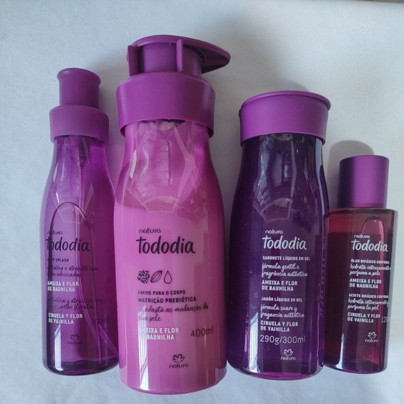 Kit Tododia Ameixa e Flor de Baunilha Natura