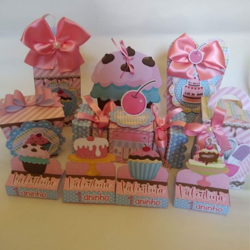 Kit lembrancinhas personalizadas Confeitaria - lembrancinhas - festa infantil - papelaria personalizada