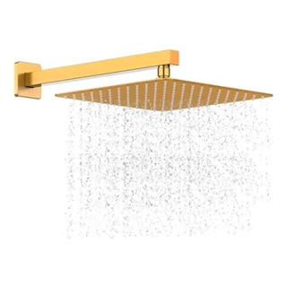 Ducha Chuveiro Dourado Quadrado Slim Premium 20 X 20 cm 14933G em Oferta na Shopee