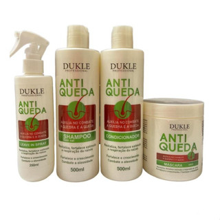 Antiqueda Kit Dukle Profissional Fortalecimento Crescimento Reparação Sem Sal 4 Passos em Oferta na Shopee