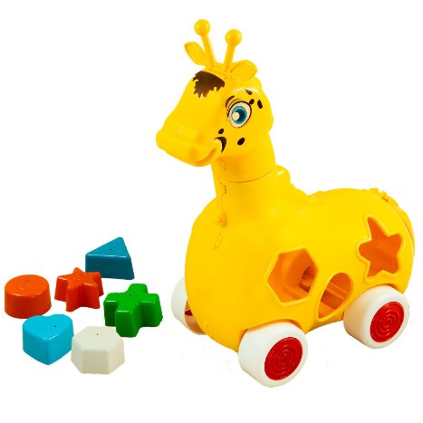 Girafa Brinquedo Educativo Com 6 Peças Geométricas - Desenvolvimento Cognitivo em Oferta na Shopee