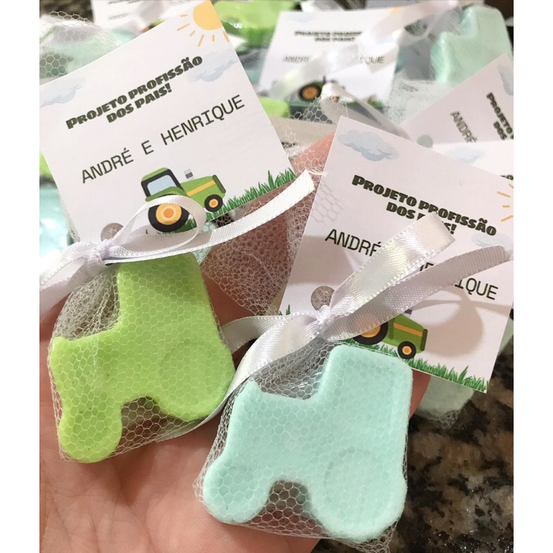 Lembrancinhas Trator Fazendinha Maternidade/Chá de bebê/Aniversário e outros.—Envio em 2 dias úteis express