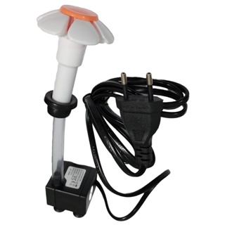 Kit flor dispensadora de água laranja mini bomba submersa bombinha movimentação de água mangueirinha  para montagem de fontes e bebedores bebedouros aquários em Oferta na Shopee