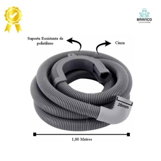 Mangueira Saida Maquina de Lavar Roupas - Boca Grossa 1,85mt  - Brastemp, Eletrolux, Consul em Oferta na Shopee