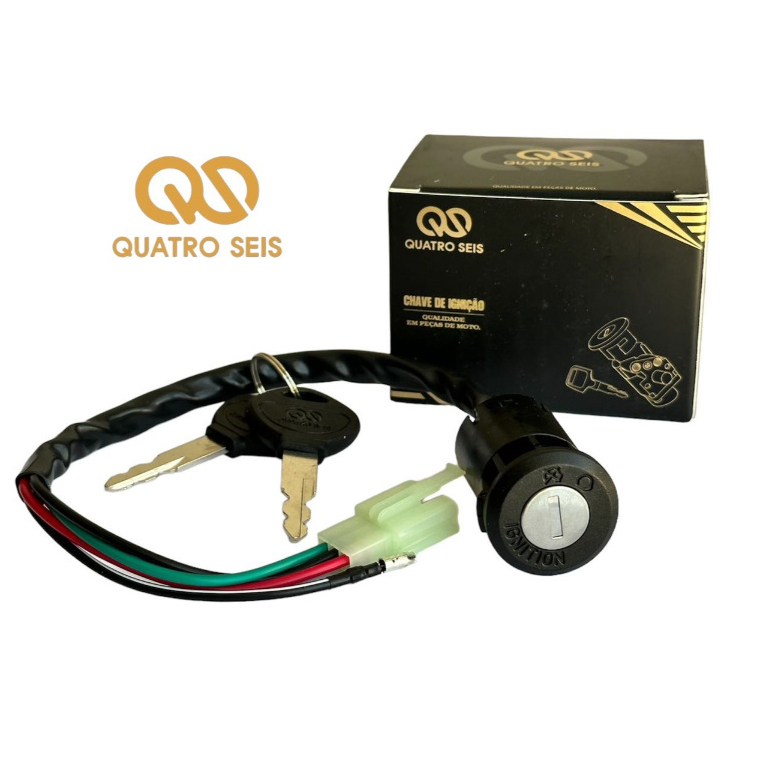 Chave de Contato Ignição Moto Honda Cg 125 Titan Ks/Es 2000 Até 2001