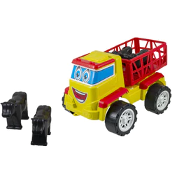 Caminhão Boiadeiro Vaqueiro Acompanha 2 Bois Na Caçamba Carrinho Brinquedo Cert INMETRO | QUEEN SHOP