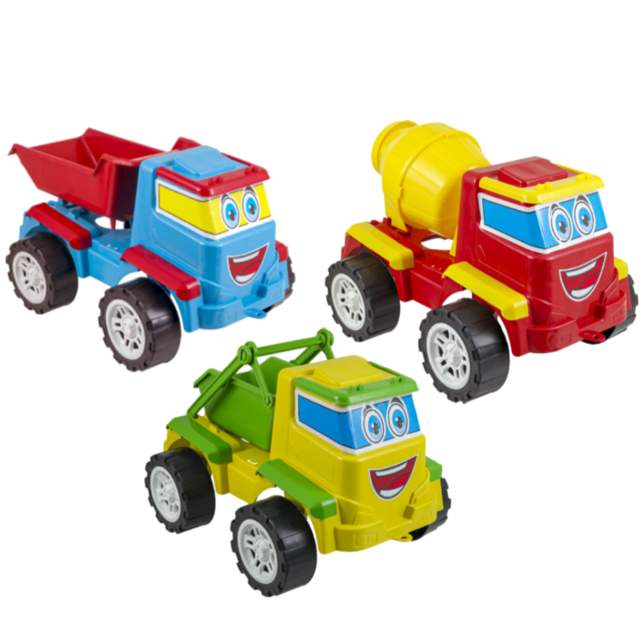 Kit 3 Caminhões Grandes De Construção - Brinquedos Grandes Para Estimular Imaginação - Certificado Inmetro em Oferta na Shopee