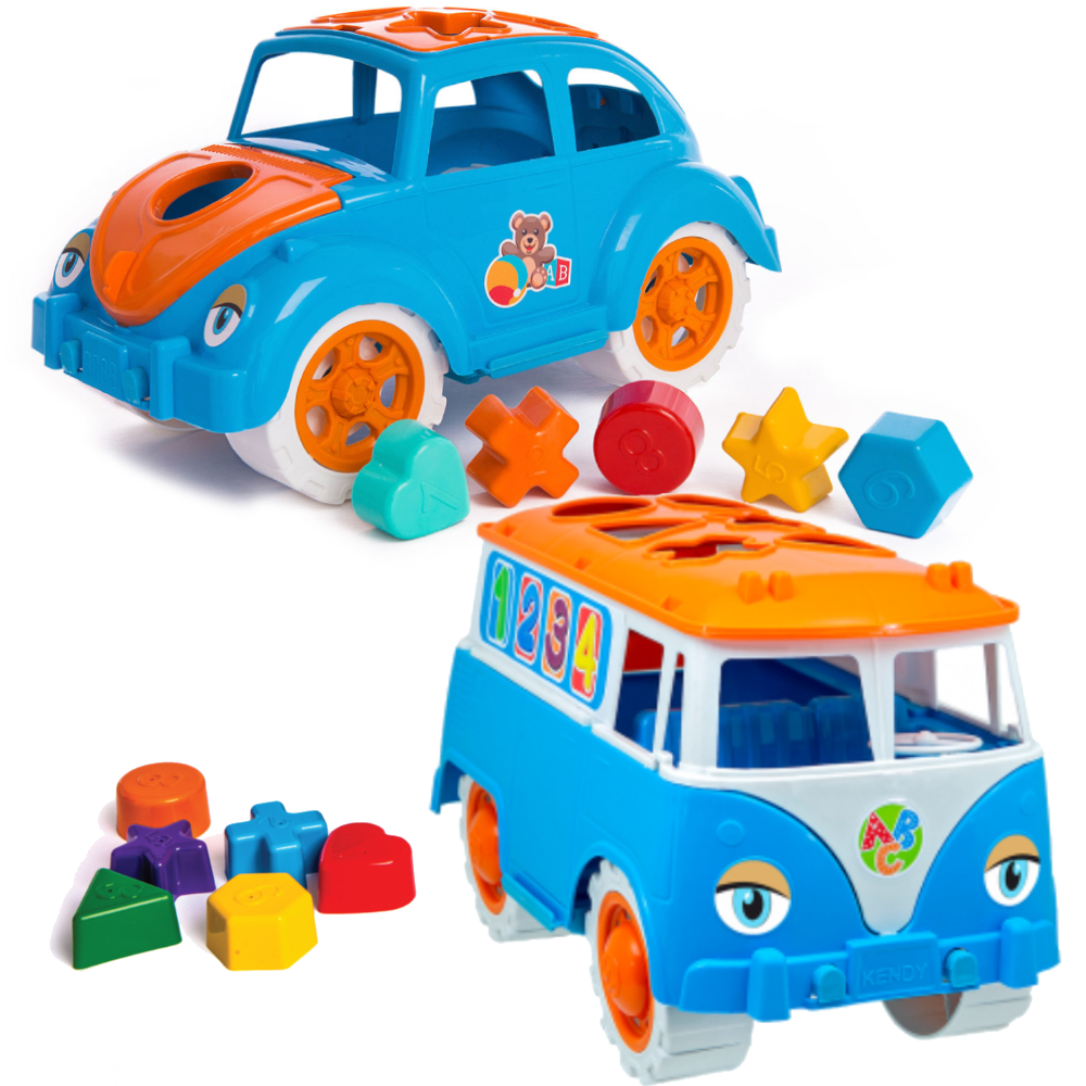 Fusca E Kombi Educativo Pedagógico Para Desenvolvimento Infantil 2 Brinquedos Para Presente em Oferta na Shopee