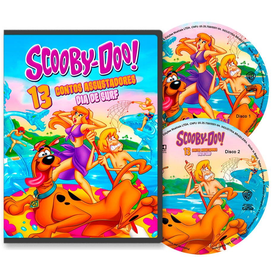 2x DVDs - Scooby-Doo! 13 Contos Assustadores - Dia de Surf (Disco 1 e 2 )