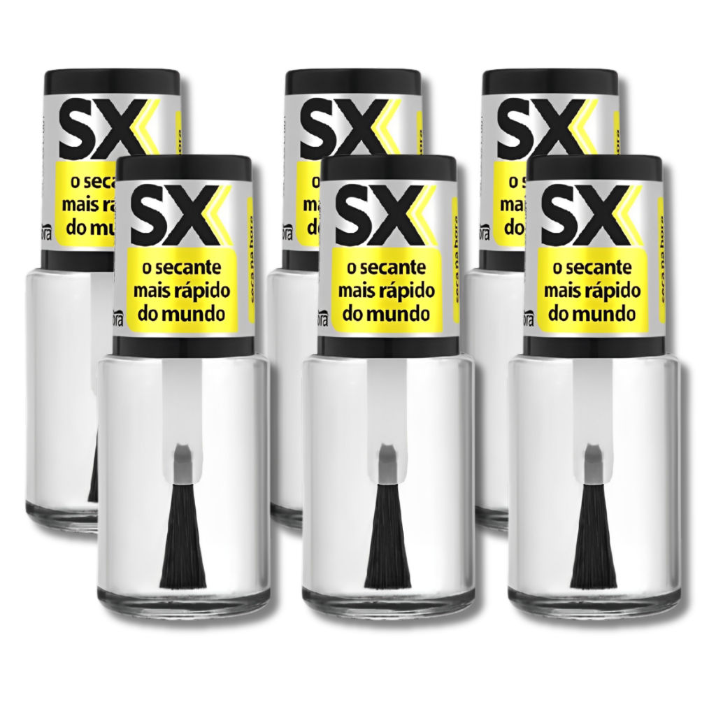 Kit 6 Sx Secante de Esmalte Instantâneo 10ml Cora Original Seca Na hora