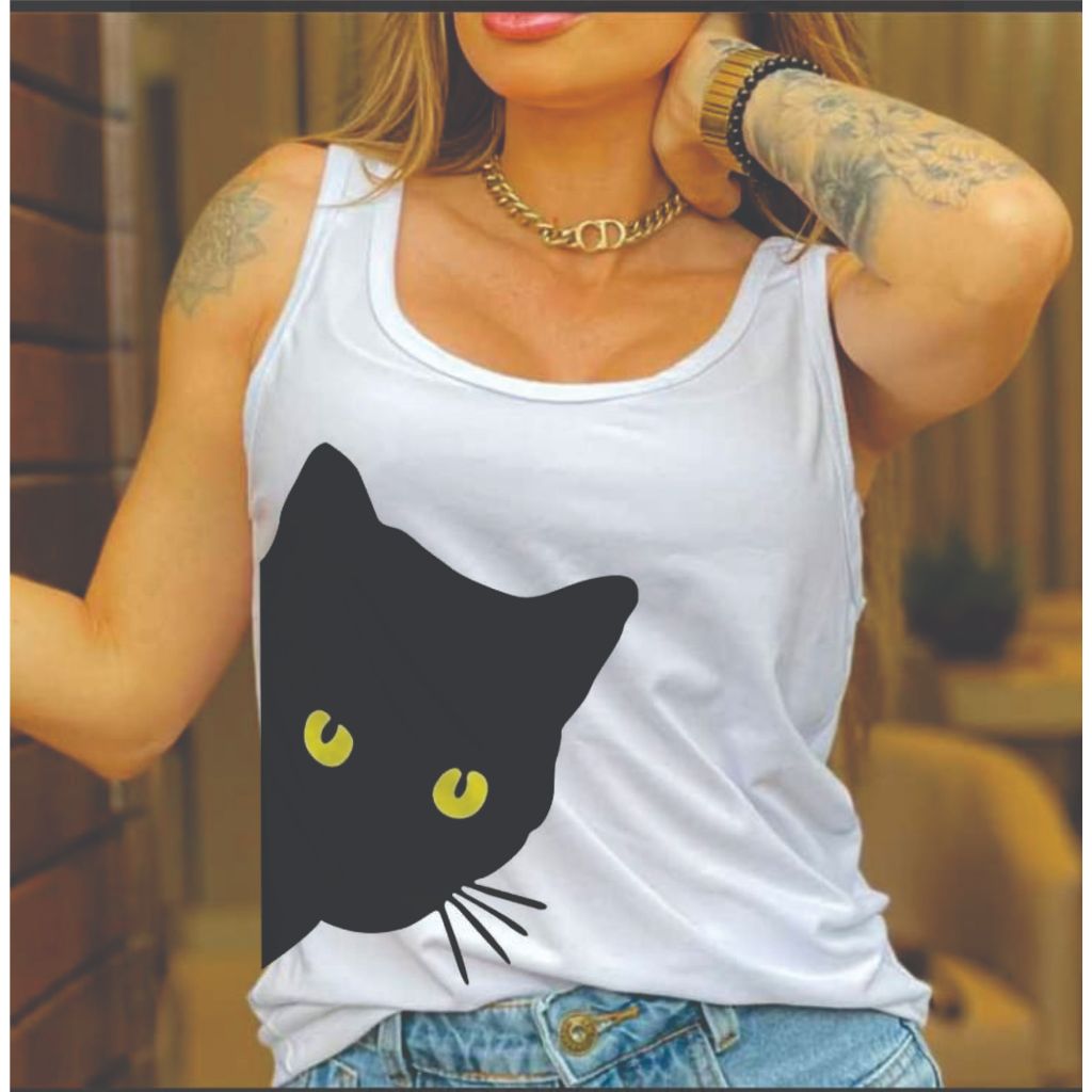 REGATA  FEMININA GATINHO DO P ao G2