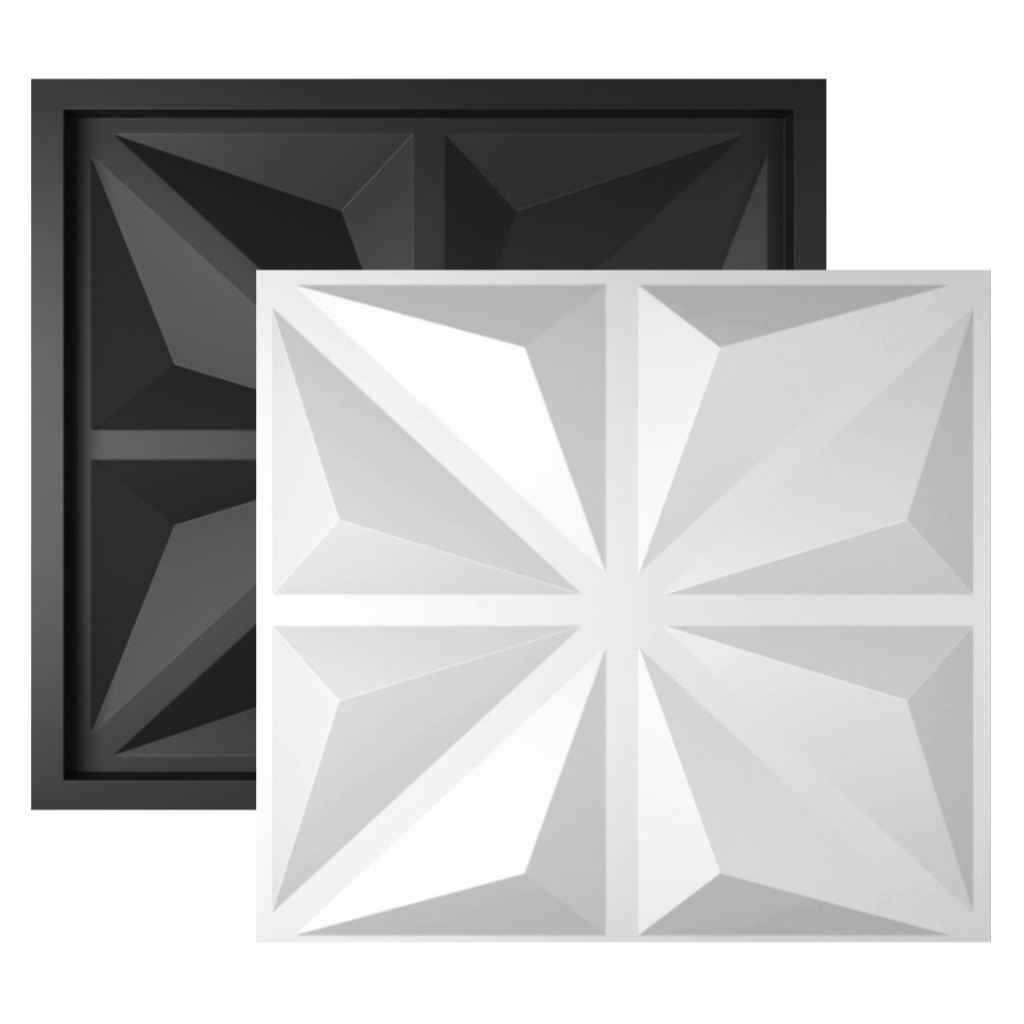 Forma 3d - Molde Para fabricar placas de gesso na medida de 29x29cm - Modelo Atenas