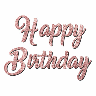 Aplique Letreiro Happy Birthday 60x45cm Cor Rose Glitter Mdf Frase Painel Decorativo Festa Aniversario Decoração em Oferta na Shopee