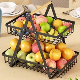 Fruteira de Mesa ou Cesto Multiuso Organizador para Casa Cozinha Escritório