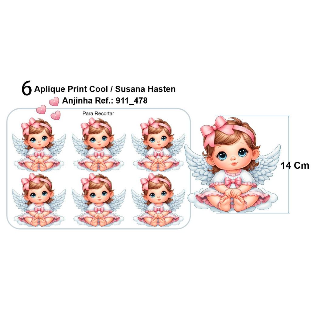 Apliques Termocolante para Roupas e Fraldas - Patches Batizado - Vários Modelos