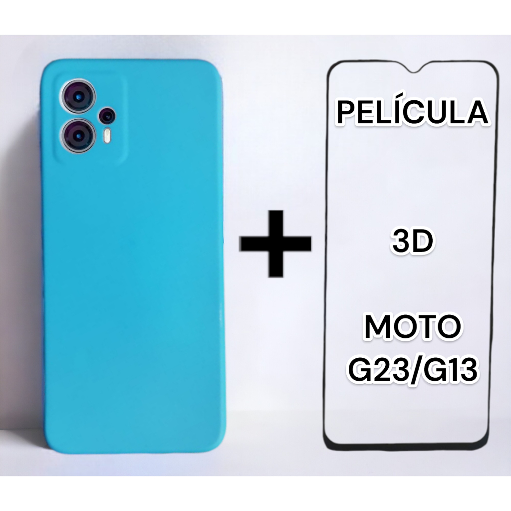 Kit CAPA CAPINHA CASE MOTO G23/G13 + Pelicula 3D