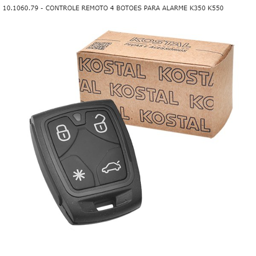CONTROLE REMOTO 4 BOTOES PARA ALARME K350 K550