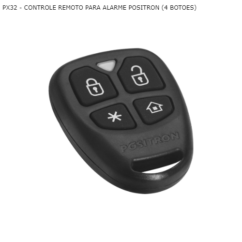CONTROLE REMOTO PARA ALARME POSITRON (4 BOTOES)