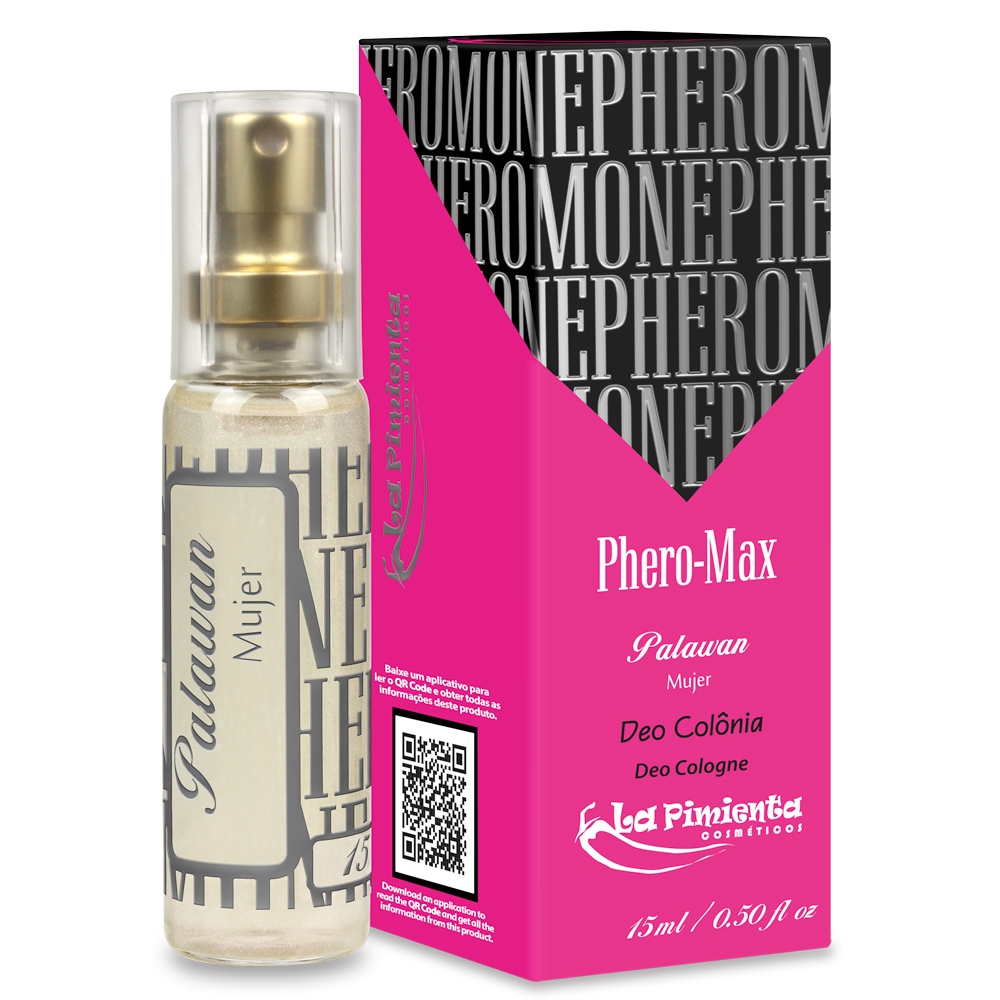PERFUME BODY SPLASH ATRAÇÃO PHEROMAX PALAWAN FEMININO 20ML - SEXSHOP