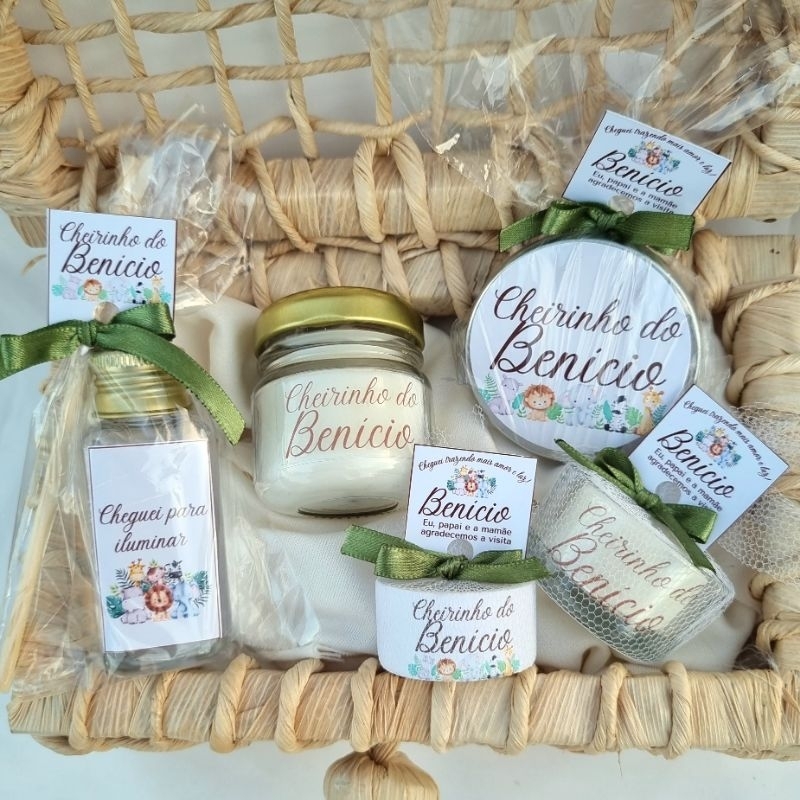 Lembrancinhas personalizadas para maternidade, chá de bebê, batizado. Mini vela aromática personalizada e Difusores