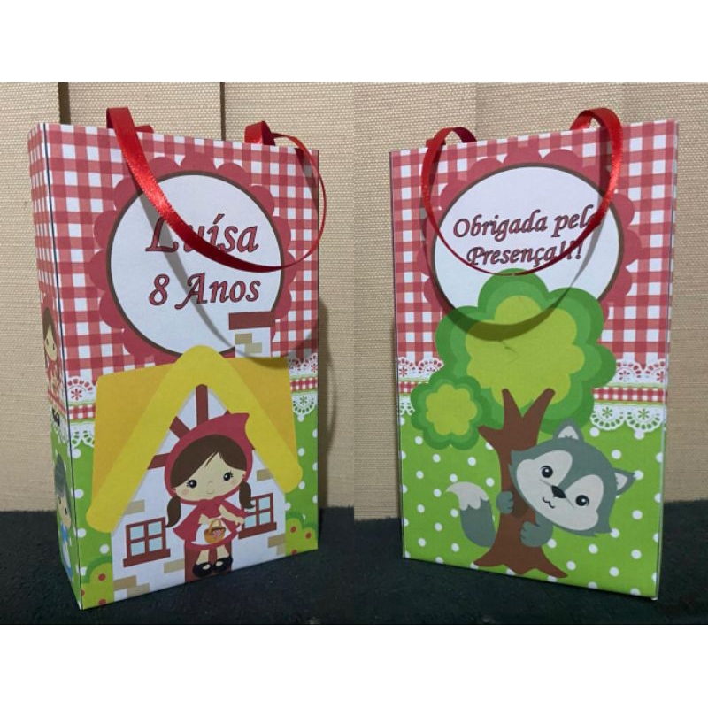 Sacolinha personalizada Chapeuzinho vermelho 15 unidades