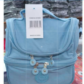 Lancheira Bolsa Termica Linda Alça Transversal Masculina Feminina Marmita Nylon Impermeavel Ziper Compartimento Duplo