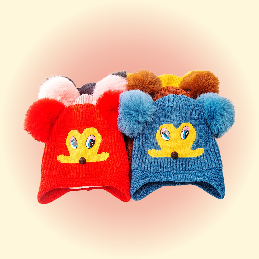 Gorro Touca Infantil Criança Menino Menina Tricotado Quente Fashion