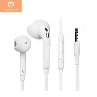 H'maston S6 Fone De Ouvido 3.5mm Com Fio e Microfone Fone 1,2metor P2 em Oferta na Shopee