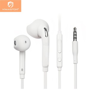 H'maston S6 Fone De Ouvido 3.5mm Com Fio e Microfone Fone 1,2metor P2