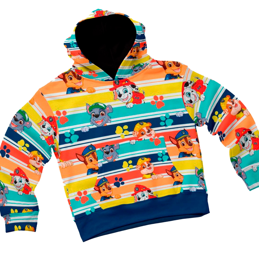 Blusa Moletom Infantil Masculino Feminino Capuz e Bolso Personagem Estampas Divertidas e Coloridas