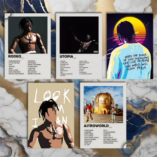Quadro Decorativo Placas Travis Scott Quadro Discografia Album em MDF 30x20cm Full HD em Oferta na Shopee