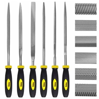 Jogo Lima Agulha PrecisÃo 4*160mm Profissional 6 Pecas Cabo Emborrachado 14957 em Oferta na Shopee