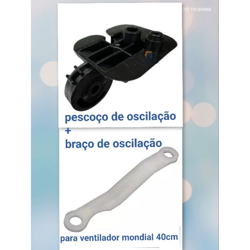 PESCOÇO + BRAÇO  DE OSCILAÇÃO PARA VENTILAROR MONDIAL 40CM ORIGINAL