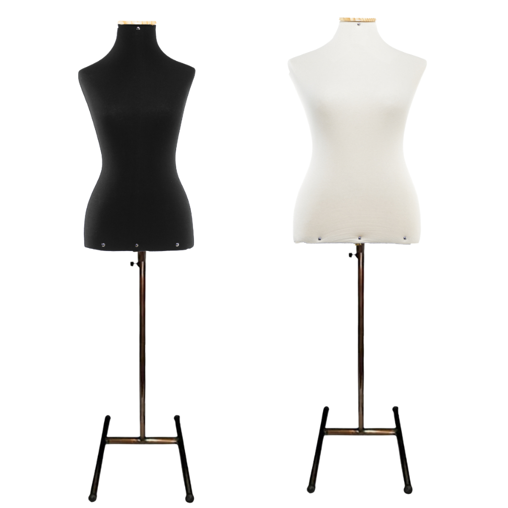1 Manequim Busto Feminino Forrado moulage Vitrine Loja Com Pedestal H Cobre