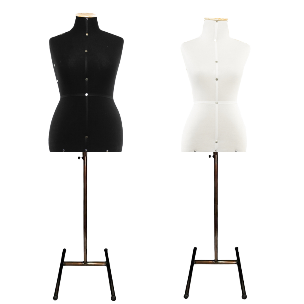 1 Manequim Busto Feminino costura moulage Vitrine Loja Com Pedestal H Cobre