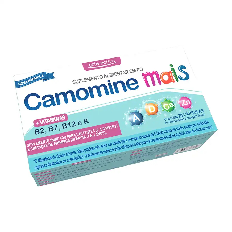 Camomine C 20 Cáps Suplemento de Vitaminas + Minerais
