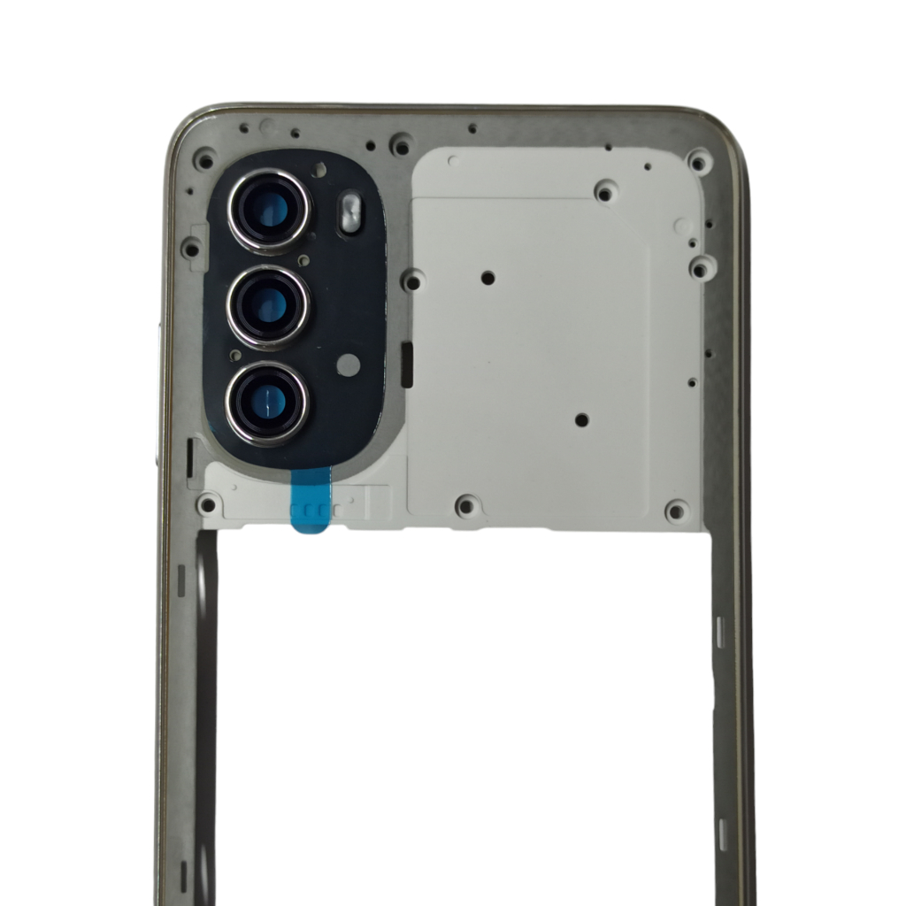 Carcaça Aro Lateral Moldura com Lente Compativel Moto G52 5g Xt-2221 PRATA ( envio imediato )