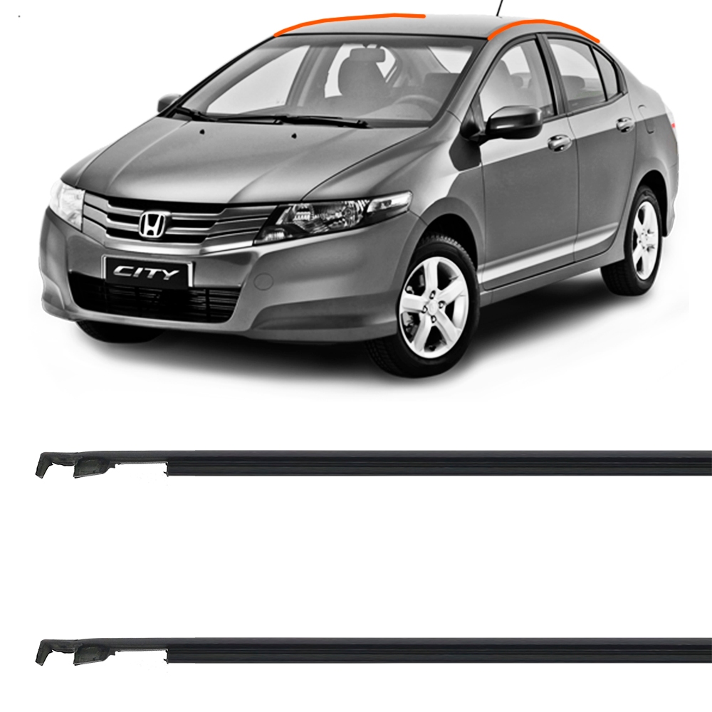 Par Friso Canaleta De Teto Borracha Honda City 2010 2011 2012 2013 2014