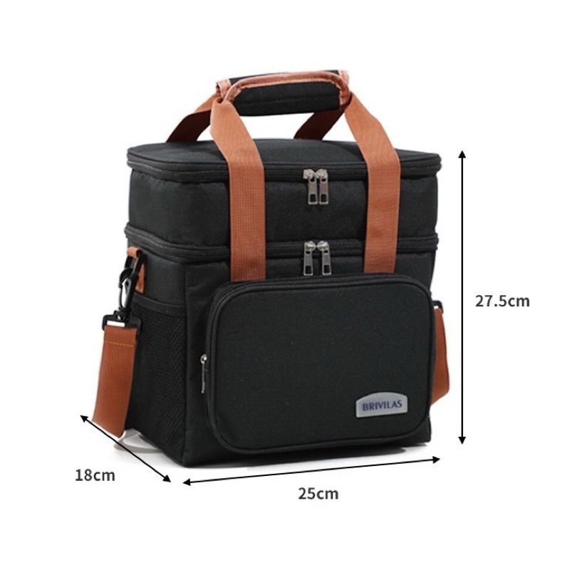 Bolsa Térmica 2 Compartimentos Com Alça De Mão E Lateral Isolamento Térmico Eficiente