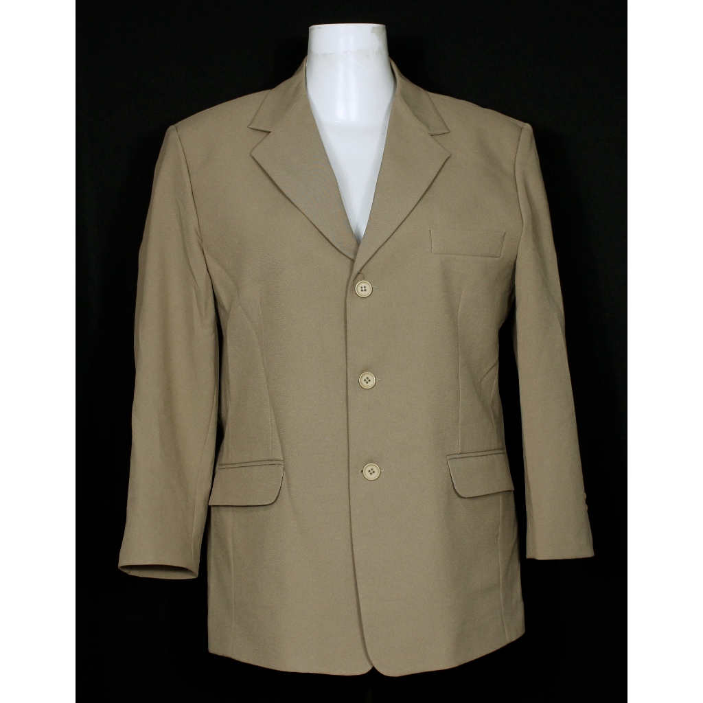 Blazer social alfaiataria masculino bege vintage CGC plus size - Veste 50 M - Ref. 2193 (brechó)