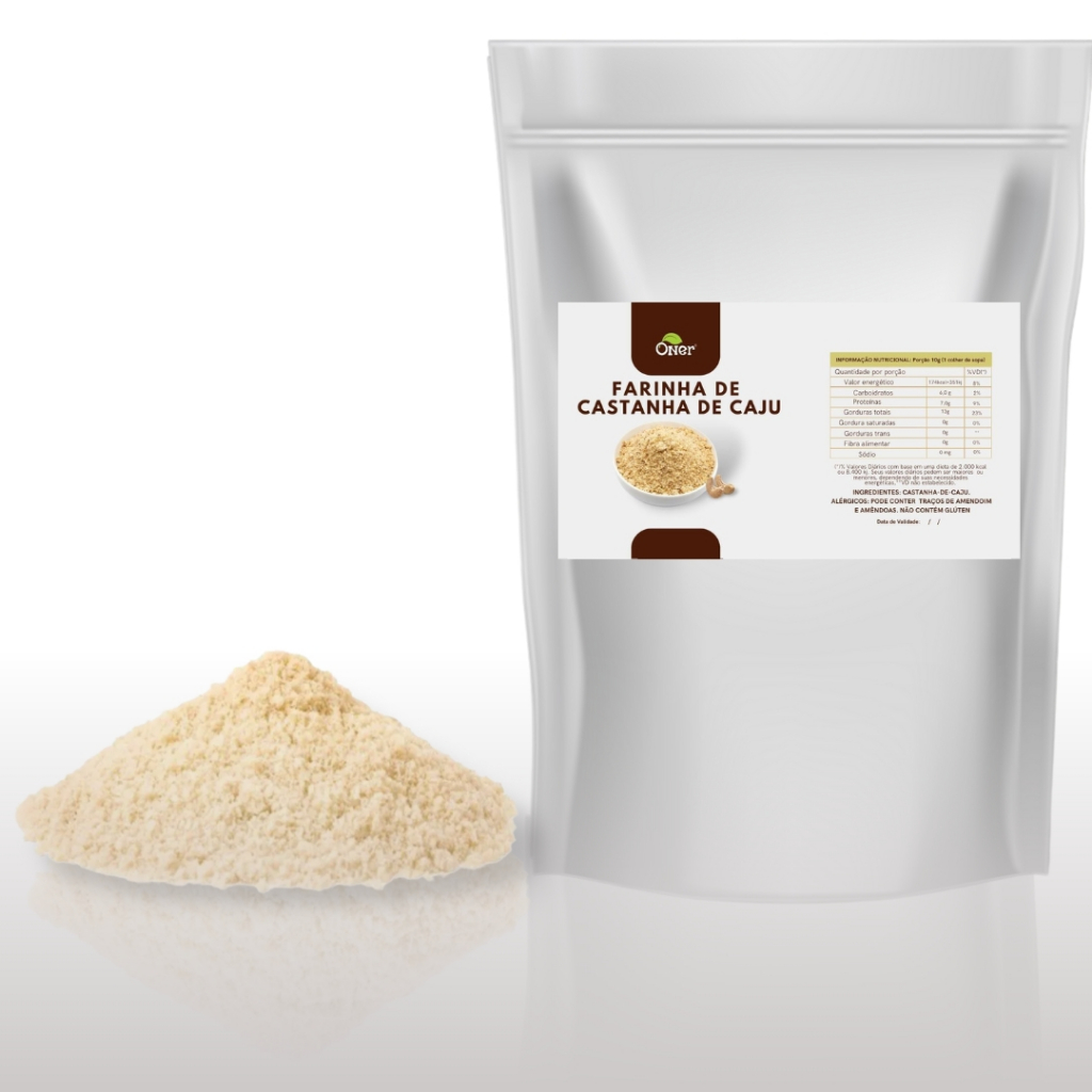 Farinha de Castanha de Caju Zero Glúten 1 Kg - Oner
