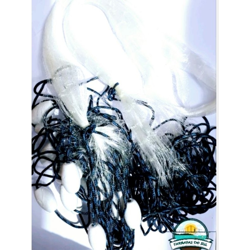 Rede De Pesca Malha 6(30mm)Fio 0.30-Altura 1.50-Traira-Cascudo-Robalo-Parati-Papa-terra.