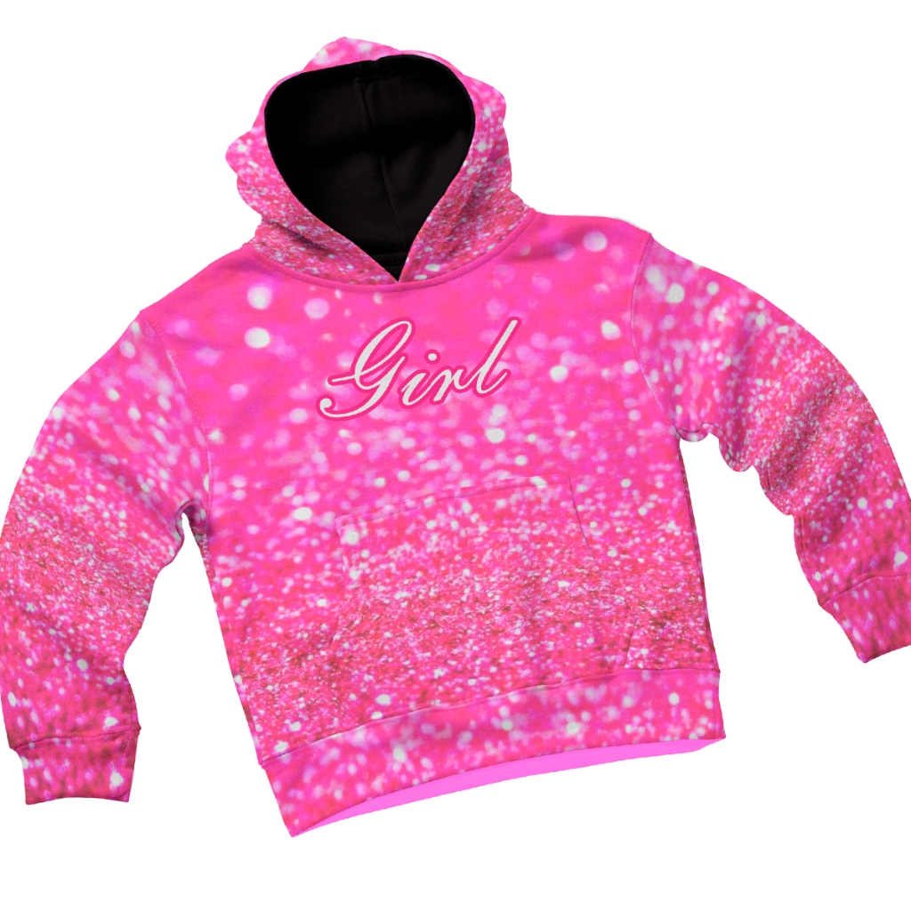 Blusa de Frio Moletom Infantil Garota Feminina Grosso Confortável Rosa Encantador