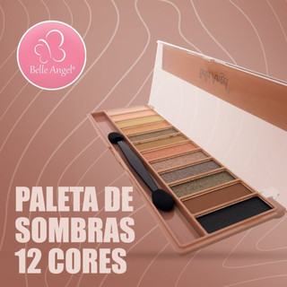 Paleta De Sombra Matte 12 Cores B012-2 - Belle Angel