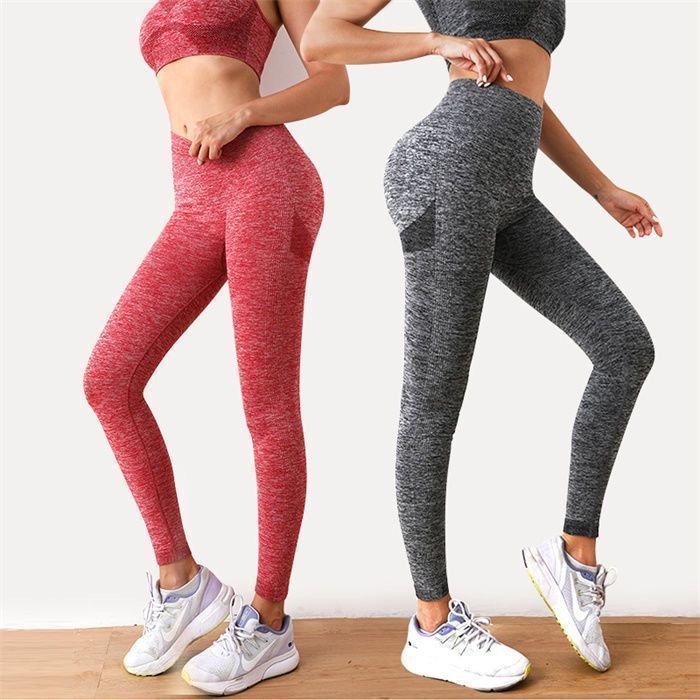 Calça Legging Esportiva Academia Yoga Feminina Cintura Alta Elástica Secagem Rápida