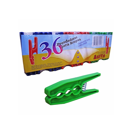 Kit 36  Prendedores De Roupa Grande Varal Pregador Roupa Reforçado Kit Pregador Plástico