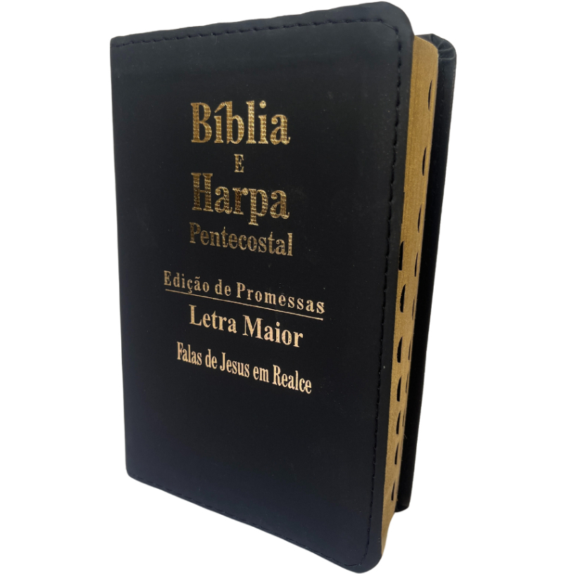 BÍblia Letra Média Com Indice - Preta Luxo